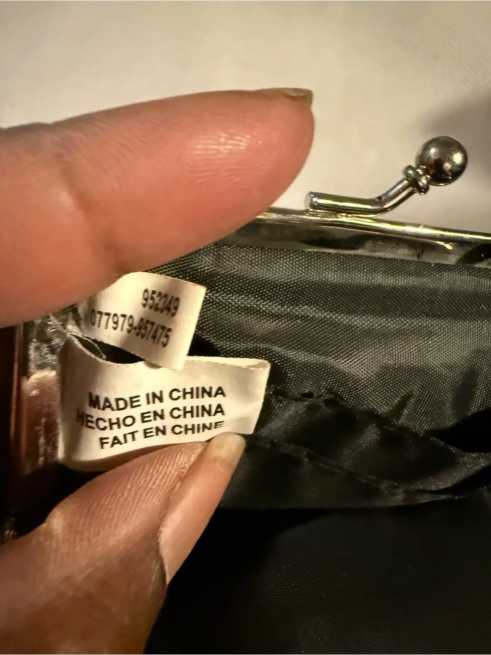 Black Women's Coin Pouch Keychain Wallet - Compact Everyday Accessory
